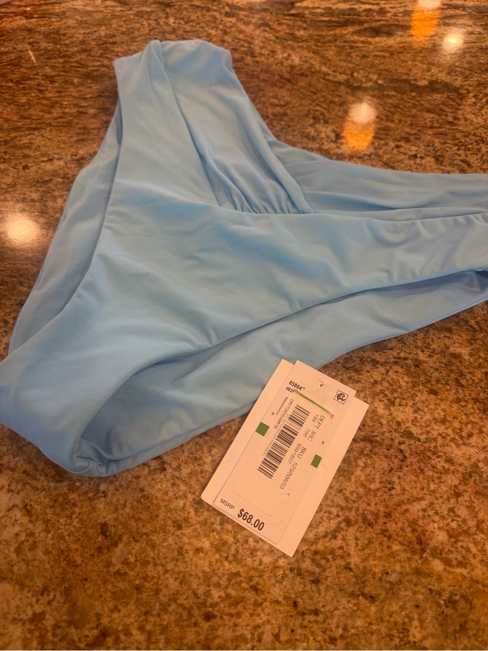 NWT Size-Lg BeccaSwim Light Blue bikini bottoms